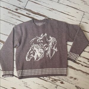 Ladies stylish horse sweater